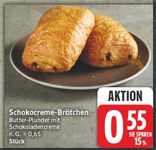 Schokocreme-Brötchen im aktuellen EDEKA Prospekt